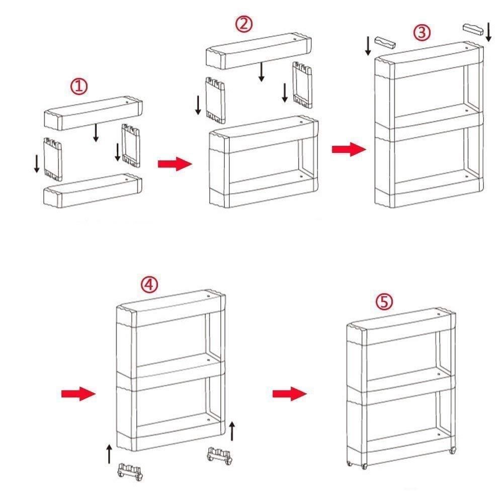 Organizer-4 Layer Slim Rack Storage Organizer