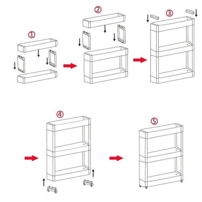 Organizer-4 Layer Slim Rack Storage Organizer