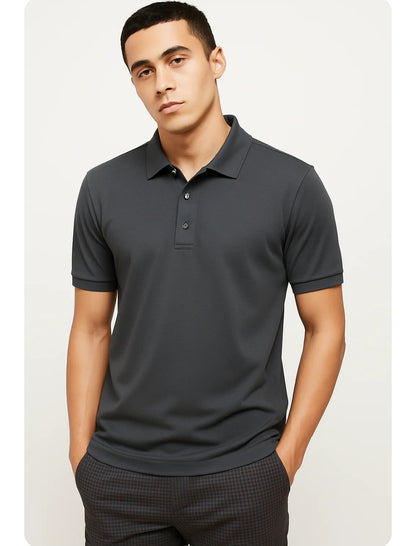 Poly Matte Solid Half Sleeves Mens Polo T-Shirt Pack Of 4