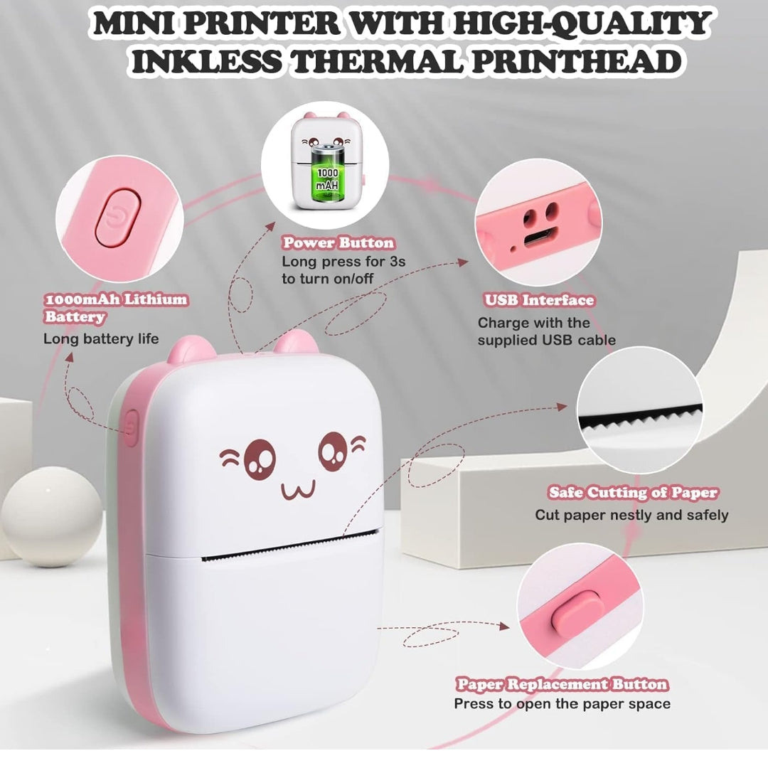 Inkless Bluetooth Pocket Printer